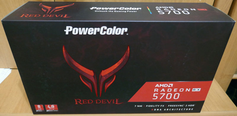 powercolor red devil radeon rx5700 коробка